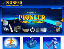 Tablet Screenshot of pioneerpharma.net.in